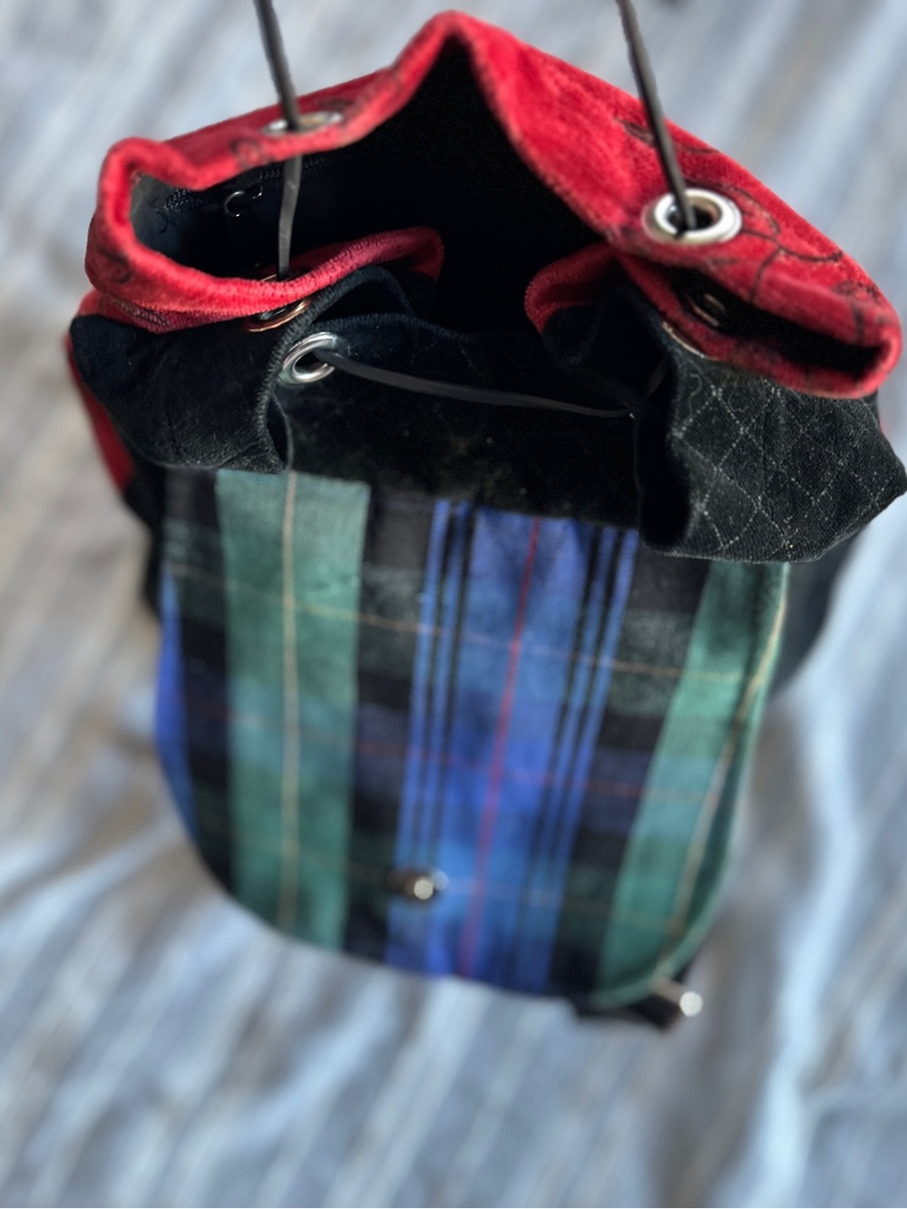 Nordic House Designs Red Velvet Bumblebee Backpack Bag - Picture 15 of 15